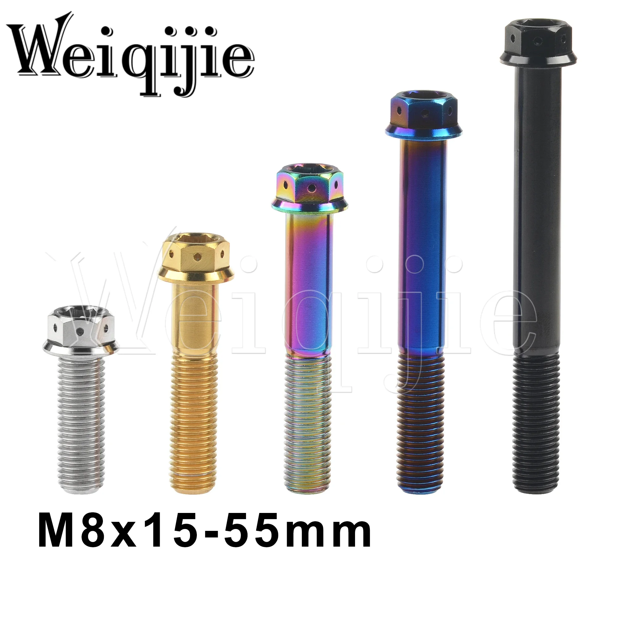 Титановые болты Weiqijie M8x15 20 25 30 35 40 45 50 55 мм, винты с головкой, аксессуары для модификации мотоцикла
Титановые болты Weiqijie M8x15 20 25 30 35 40 45 50 55 мм, винты с головкой, аксессуары для модификации мотоцикла