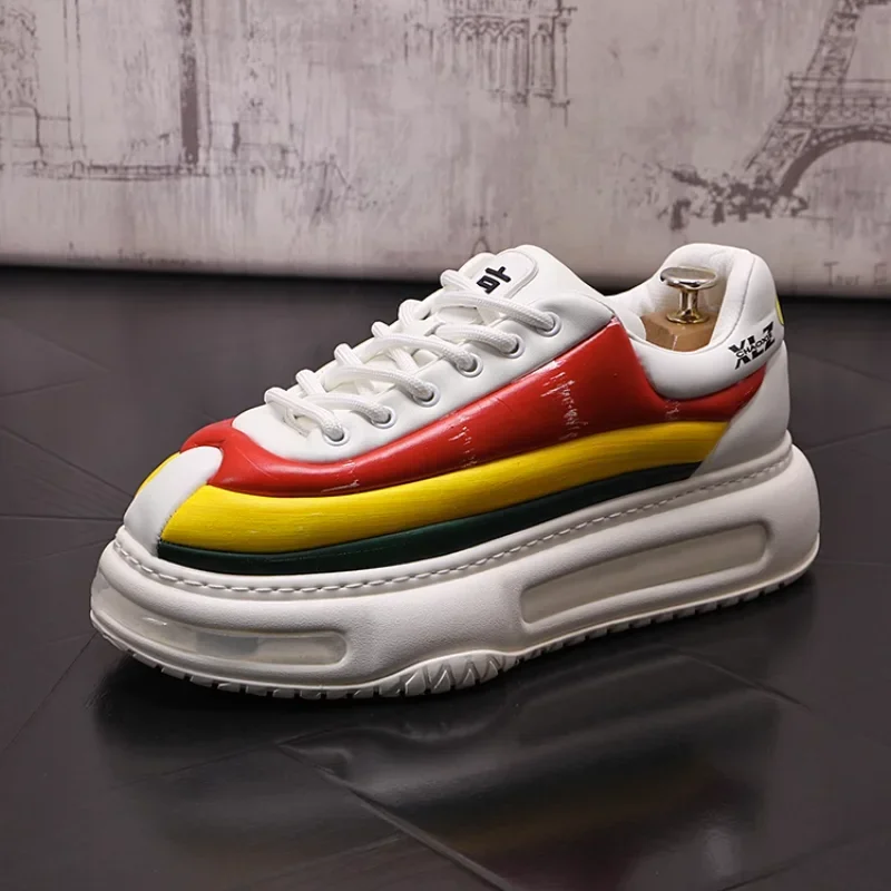 Luxury Brand Designer Men Chunky Sneakers Lace Up Breathable Men Skateboard Shoes Fashion Platform Men Sport Running Shoes
Luxury Brand Designer Men Chunky Sneakers Lace Up Breathable Men Skateboard Shoes Fashion Platform Men Sport Running Shoes