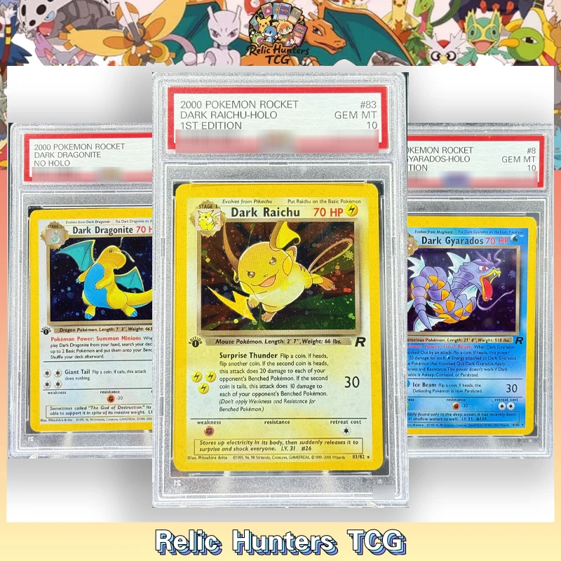 PKM PTCG Card Team Rocket Secret 1st edition Dark Blastoise RAICHU Machamp HOLO P/S/A10 MINT Scored Replica Collection Cards
PKM PTCG Card Team Rocket Secret 1st edition Dark Blastoise RAICHU Machamp HOLO P/S/A10 MINT Scored Replica Collection Cards