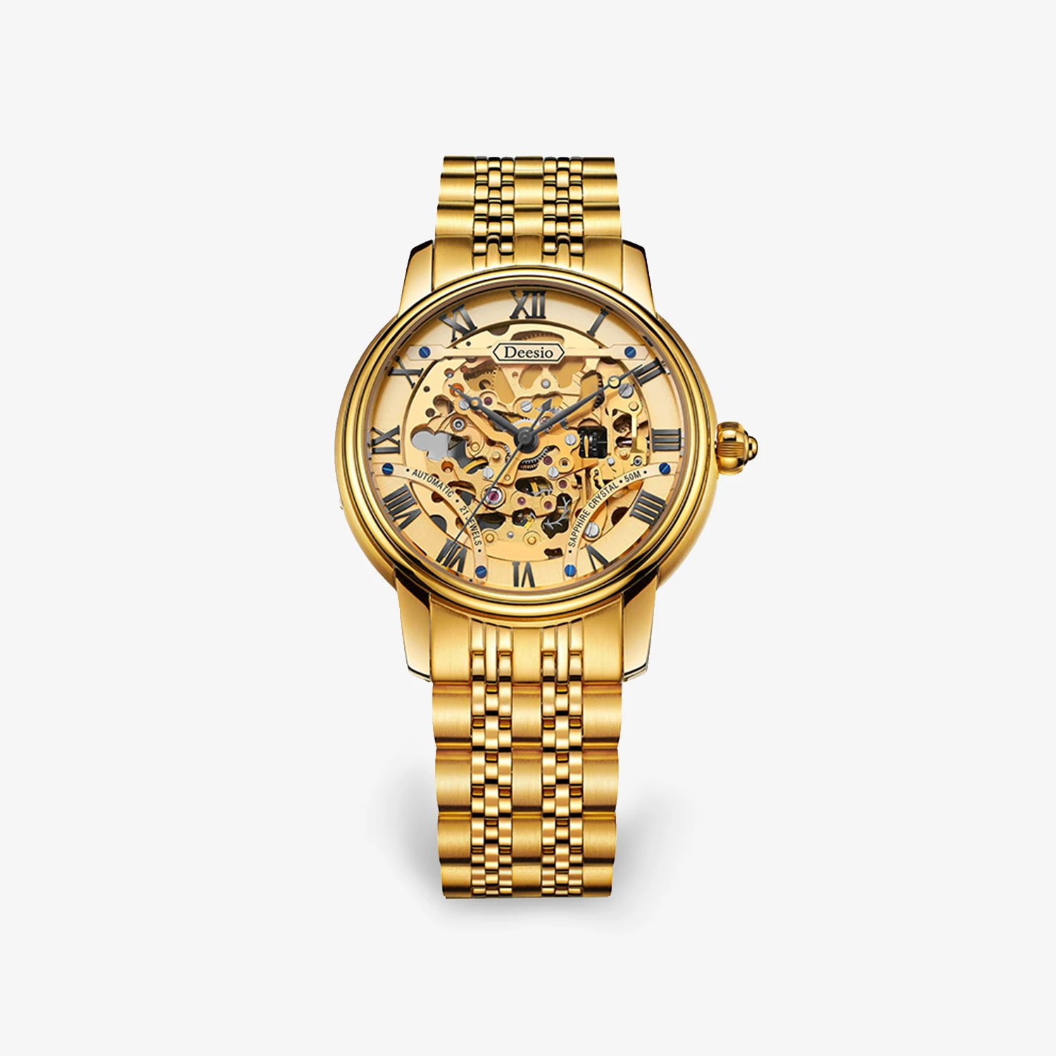 Deesio Men's Automatic Mechanical Watch Large Dial 316L Stainless Steel Sapphire Crystal Business Gift for Birthday Halloween
Deesio Men's Automatic Mechanical Watch Large Dial 316L Stainless Steel Sapphire Crystal Business Gift for Birthday Halloween