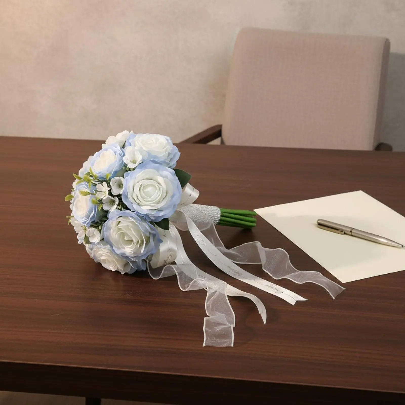 Blue Blossom Bridal Floral Arrangement Gradient Color Artificial Wedding Floral Arrangement Fake Blossom Bundle Realistic Look
Blue Blossom Bridal Floral Arrangement Gradient Color Artificial Wedding Floral Arrangement Fake Blossom Bundle Realistic Look
