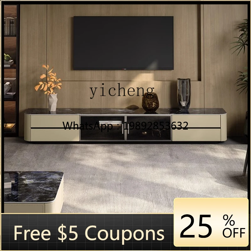 DD saddle leather marble TV cabinet coffee table living room luxury stone rock slab floor cabinet
DD saddle leather marble TV cabinet coffee table living room luxury stone rock slab floor cabinet