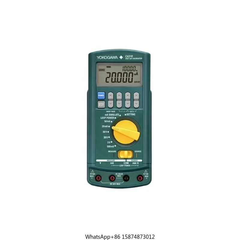 Yokogawa Voltage and Current Process Calibrator CA310 Maximum Source Voltage 30 V
Yokogawa Voltage and Current Process Calibrator CA310 Maximum Source Voltage 30 V