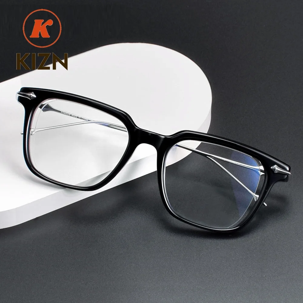 KIZN Luxury Brand Pure Titanium Rectangular Acetate Square Myopia Lenses Glasses Frame Eyeglasses Man 2025 Fashion
KIZN Luxury Brand Pure Titanium Rectangular Acetate Square Myopia Lenses Glasses Frame Eyeglasses Man 2025 Fashion