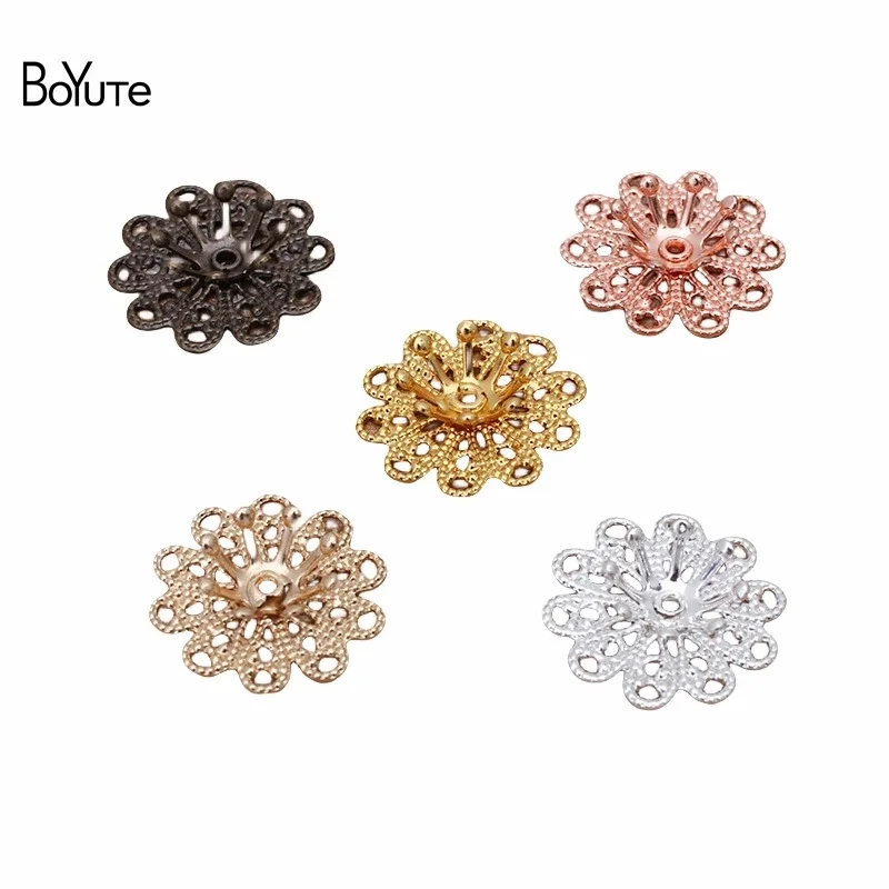 BoYuTe (100 Pieces/Lot) 16MM Metal Brass Stamping Filigree Flower Bead Caps Diy Handmade Jewelry Accessories
BoYuTe (100 Pieces/Lot) 16MM Metal Brass Stamping Filigree Flower Bead Caps Diy Handmade Jewelry Accessories