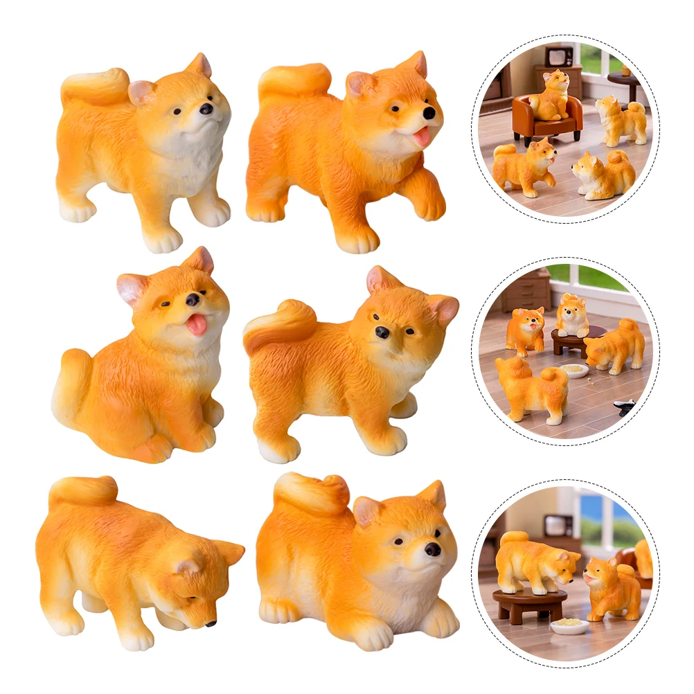 6pcs Mini Dog Statues Hand-Painted Resin Dog Figurines Miniature Garden Decorations Cute Puppy Sculptures for Indoor Outdoor
6pcs Mini Dog Statues Hand-Painted Resin Dog Figurines Miniature Garden Decorations Cute Puppy Sculptures for Indoor Outdoor