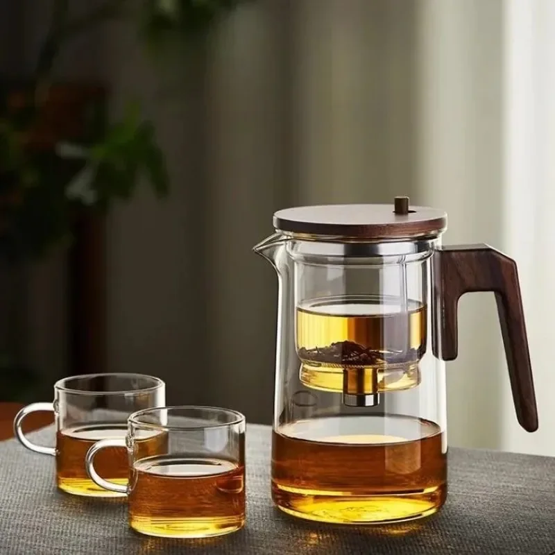 Glass Teapot With Wood Handle Heated Resistant One-button Filtering Glass Kettle Transparent Scented Tea Glass Tea Pot Teaware
Glass Teapot With Wood Handle Heated Resistant One-button Filtering Glass Kettle Transparent Scented Tea Glass Tea Pot Teaware