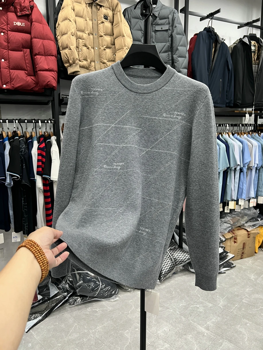 Liu Home Men's Busin Casual Knitted Sweater Thiened round Ne Fce Inner Wear Comfortable Soft Polyester Blend
Liu Home Men's Busin Casual Knitted Sweater Thiened round Ne Fce Inner Wear Comfortable Soft Polyester Blend