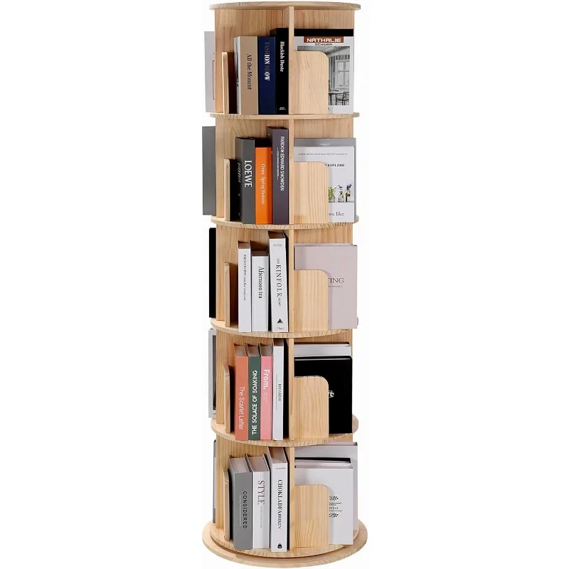 360 Display Corner Bookshelf for Small Space, 5 Tier Floor Standing Bookcase Storage Rack, Wood Narrow Organ
360 Display Corner Bookshelf for Small Space, 5 Tier Floor Standing Bookcase Storage Rack, Wood Narrow Organ