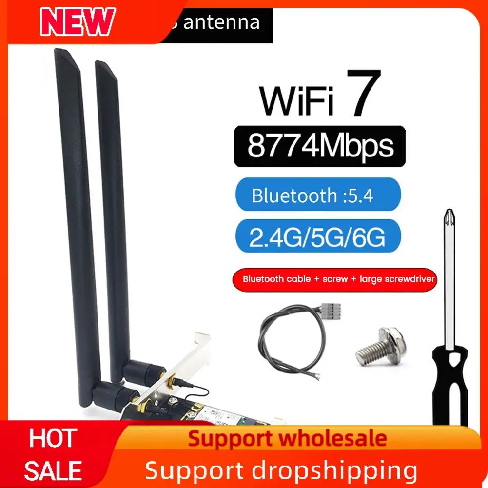 Превосходный Wi-Fi 7 BE200 Pcie Беспроводная Bluetooth 5,4 Трехдиапазонная беспроводная сетевая карта BE200 2,4G/5G/6Ghz для Win11
Превосходный Wi-Fi 7 BE200 Pcie Беспроводная Bluetooth 5,4 Трехдиапазонная беспроводная сетевая карта BE200 2,4G/5G/6Ghz для Win11