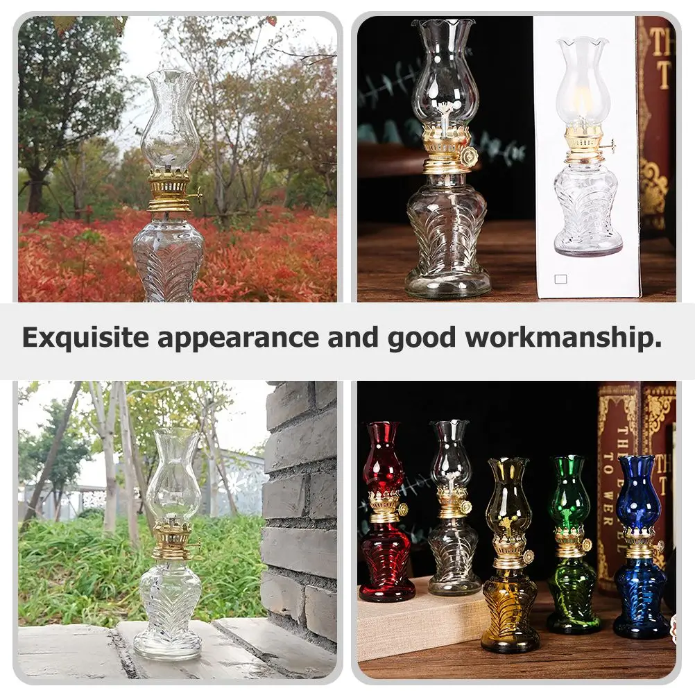Outdoor Kerosene Lamp Desktop Glass Oil Lamps for Indoor Use Lanterns Rustic Decor
Outdoor Kerosene Lamp Desktop Glass Oil Lamps for Indoor Use Lanterns Rustic Decor