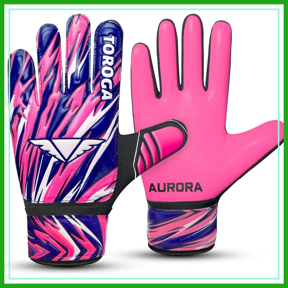 Soccer Goalie Gloves with Strong Grip & Double Wrist Support for Kids Youth Adults
Soccer Goalie Gloves with Strong Grip & Double Wrist Support for Kids Youth Adults
