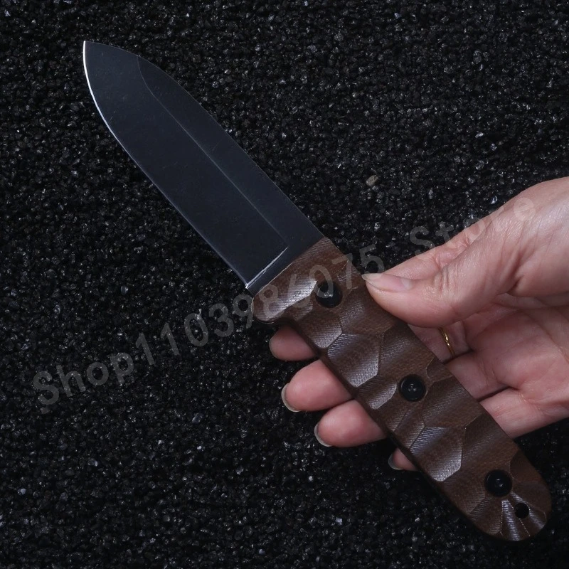PR4 Прямой нож для выживания высокой твердости D2 - противоскользящая веревочная ручка, портативный тактический нож для самообороны для кемпинга на открытом воздухе
PR4 Прямой нож для выживания высокой твердости D2 - противоскользящая веревочная ручка, портативный тактический нож для самообороны для кемпинга на открытом воздухе