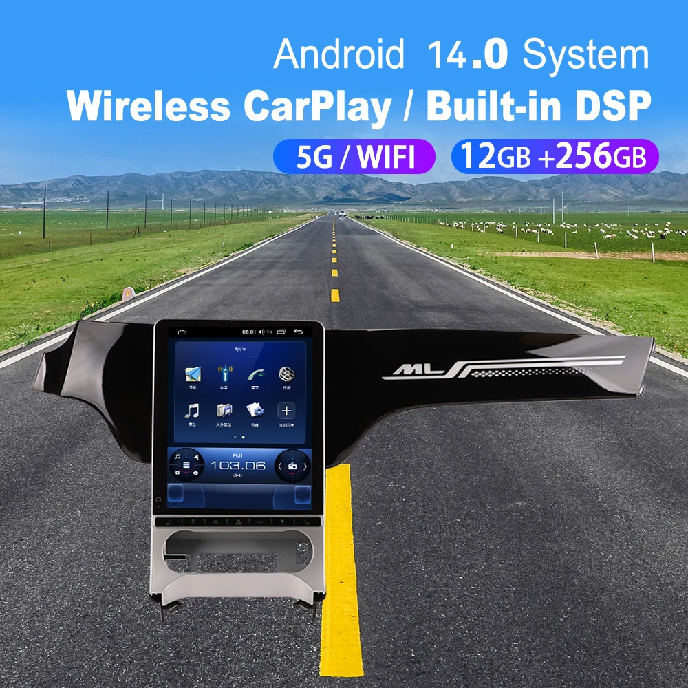Авто Android 14, автомобильное радио Navi для Mercedes Benz ML 2012-2015, Carplay, экран, магнитофон, стерео мультимедийный плеер, головное устройство
Авто Android 14, автомобильное радио Navi для Mercedes Benz ML 2012-2015, Carplay, экран, магнитофон, стерео мультимедийный плеер, головное устройство