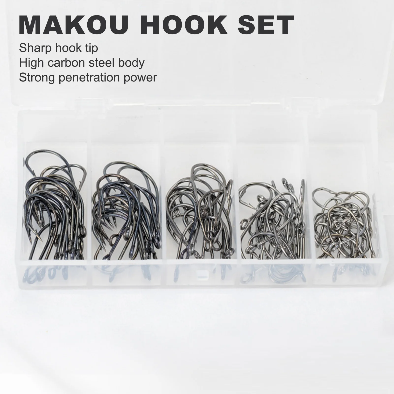 100pcs Fishing Hooks 2-10# Mixed High Carbon Steel Barbed Fishhook Set Sharp Outdoor Fishing Hook Fishing Accessories Fish Gears
100pcs Fishing Hooks 2-10# Mixed High Carbon Steel Barbed Fishhook Set Sharp Outdoor Fishing Hook Fishing Accessories Fish Gears