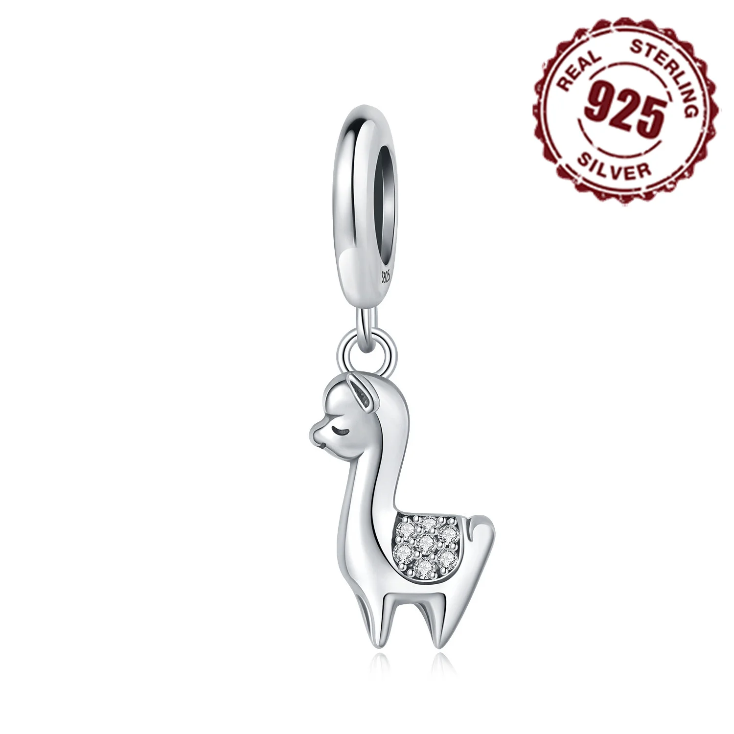 Шарм-бусина из серебра 925 пробы в виде милой альпаки для браслетов
Шарм-бусина из серебра 925 пробы в виде милой альпаки для браслетов