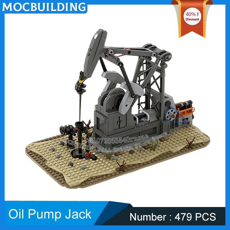 MOC Building Blocks City Engineering Derrick Oil Pump Model DIY Assembly Technology Bricks Collection Display Toys Creative Gift
MOC Building Blocks City Engineering Derrick Oil Pump Model DIY Assembly Technology Bricks Collection Display Toys Creative Gift