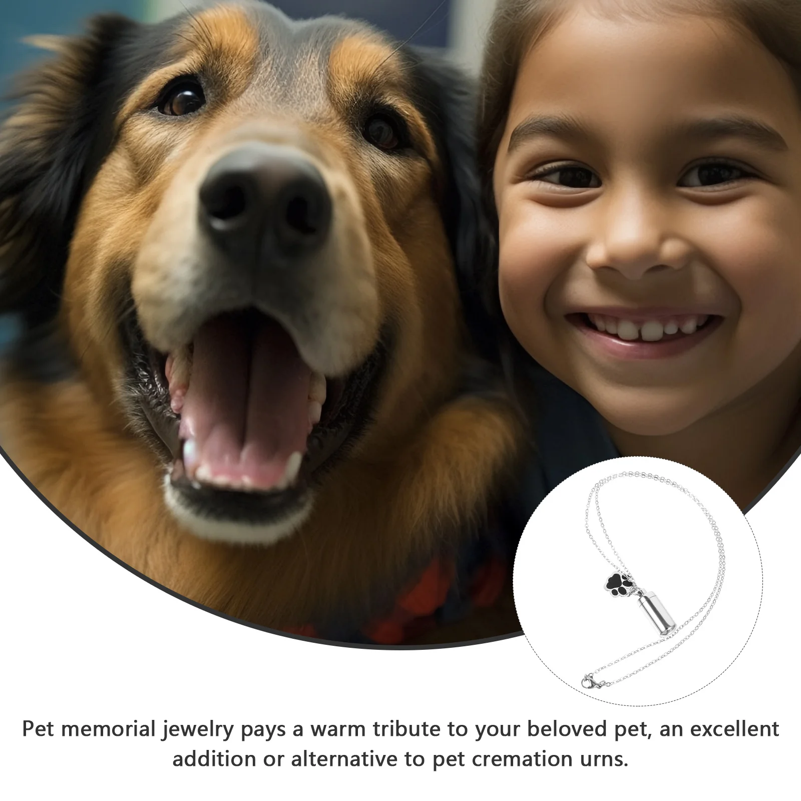 Pet Urn Memorial Necklace with Paw Pendant Cremation Jewelry Keepsake for Honoring Beloved Dog Cat After Passing
Pet Urn Memorial Necklace with Paw Pendant Cremation Jewelry Keepsake for Honoring Beloved Dog Cat After Passing