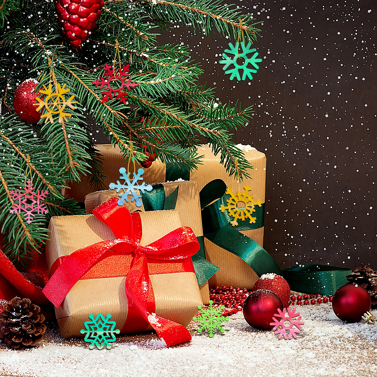 72Pcs Wooden Snowflake Decoration Pendants DIY Graffiti Crafts for Xmas Hanging Ornaments Gifts Festival Wooden DIY Pendants
72Pcs Wooden Snowflake Decoration Pendants DIY Graffiti Crafts for Xmas Hanging Ornaments Gifts Festival Wooden DIY Pendants