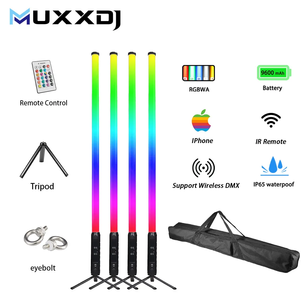 360-трубный светильник с беспроводным управлением DMX, 28 Вт, RGBWA, 5 в 1, пиксельный светильник, уличный светильник для дискотеки, вечеринки, аккумуляторная трубка для Dj Stage Reunion
360-трубный светильник с беспроводным управлением DMX, 28 Вт, RGBWA, 5 в 1, пиксельный светильник, уличный светильник для дискотеки, вечеринки, аккумуляторная трубка для Dj Stage Reunion