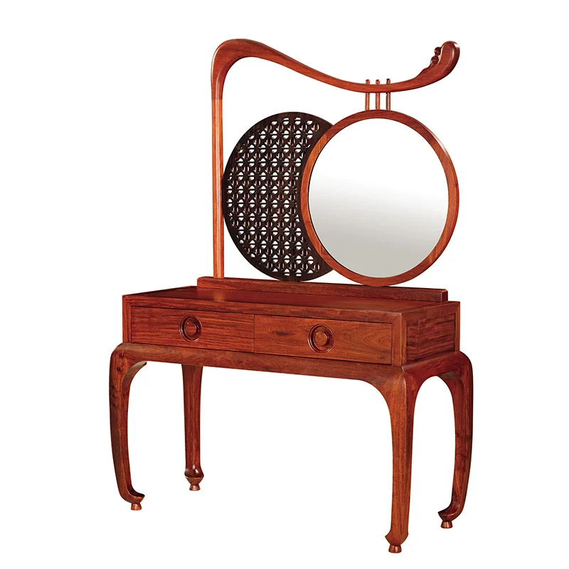 New Chinese mahogany black rosewood dresser bedroom retro Burmese rosewood makeup table
New Chinese mahogany black rosewood dresser bedroom retro Burmese rosewood makeup table
