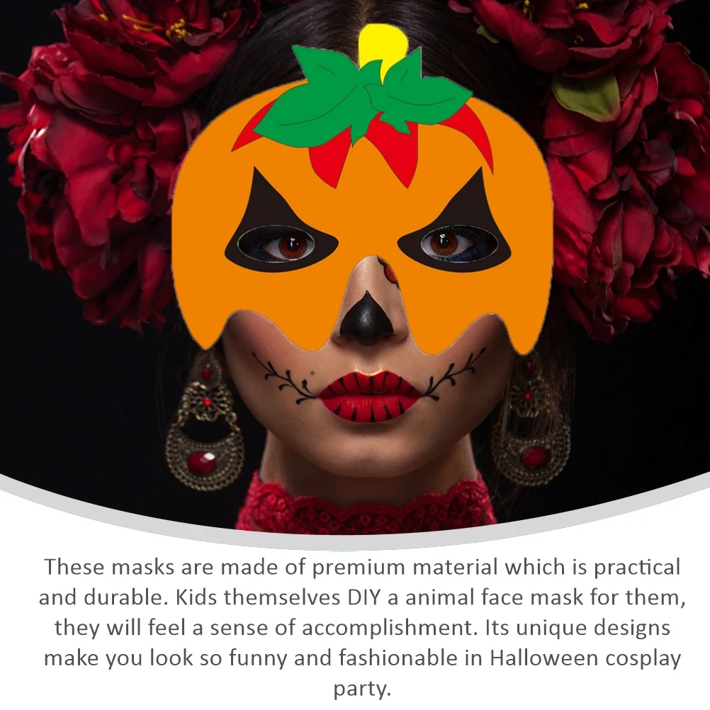4 set DIY Masks Kids Gifts 4 Sets Halloween Paper Masks Costume Props Eva Cartoon Face Creative Crafts Lightweight Safe
4 set DIY Masks Kids Gifts 4 Sets Halloween Paper Masks Costume Props Eva Cartoon Face Creative Crafts Lightweight Safe