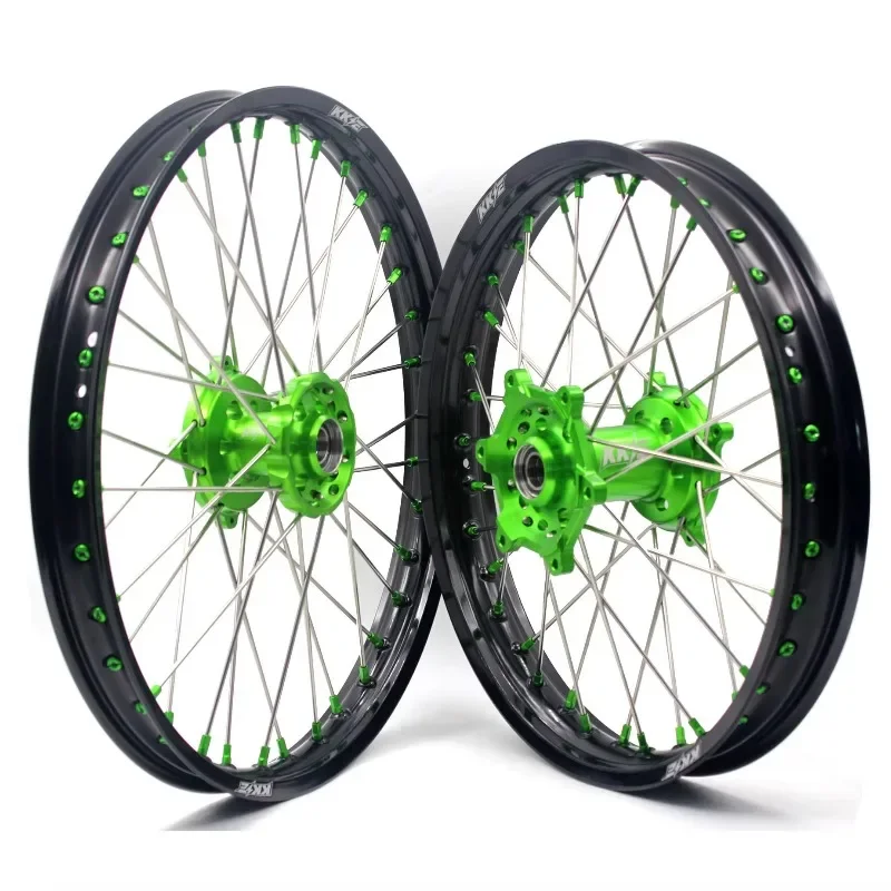 【2025】 Birt Bike Motorcycle Alloy Wheels Rims Set Compatible for KAWASAKI KX250F KX450F 2006-2023 KX125/250 2006-2007 Green Hub
【2025】 Birt Bike Motorcycle Alloy Wheels Rims Set Compatible for KAWASAKI KX250F KX450F 2006-2023 KX125/250 2006-2007 Green Hub