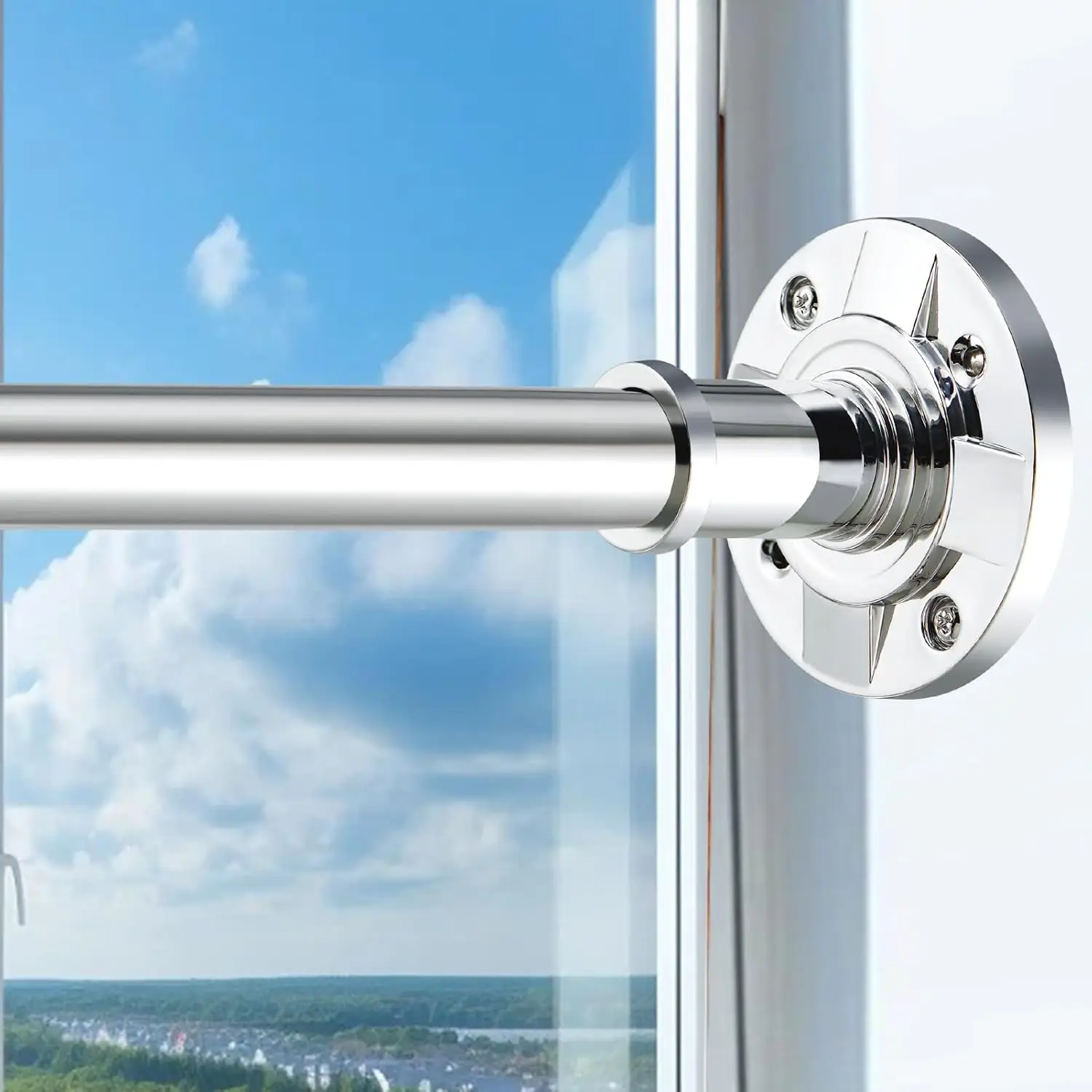 Adjustable Shower Curtain Rod 31-88" Heavy Duty, No Drill or Drill, Anti-Slip, Rust Proof
Adjustable Shower Curtain Rod 31-88" Heavy Duty, No Drill or Drill, Anti-Slip, Rust Proof