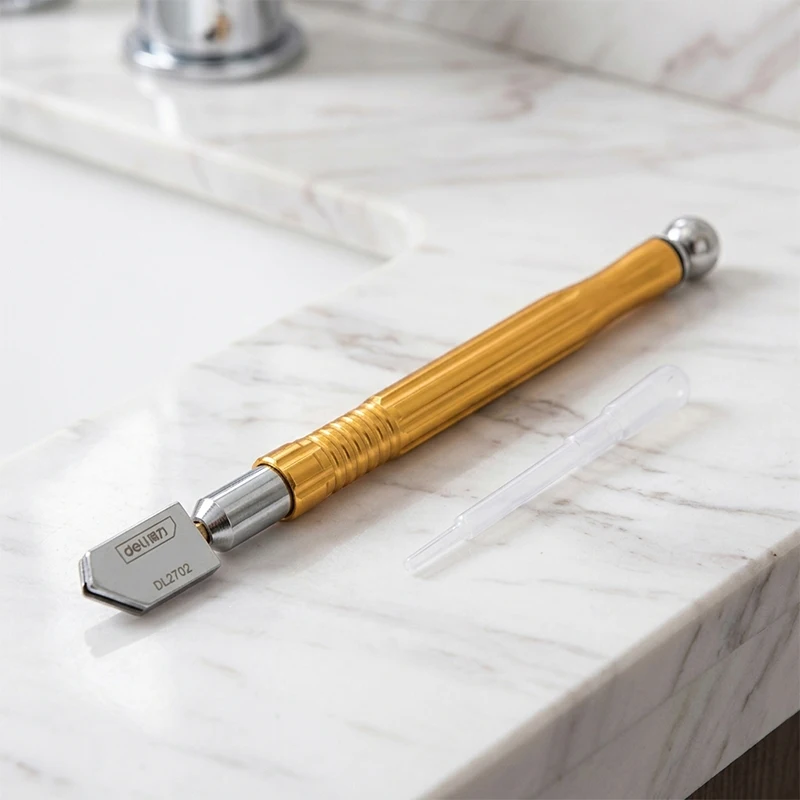 180mm Anti-Skid Aluminum Alloy Handle Glass Cutter YD05 Tungsten Carbide Tip Cutting Tool for Glass Tile Mirror DIY
180mm Anti-Skid Aluminum Alloy Handle Glass Cutter YD05 Tungsten Carbide Tip Cutting Tool for Glass Tile Mirror DIY
