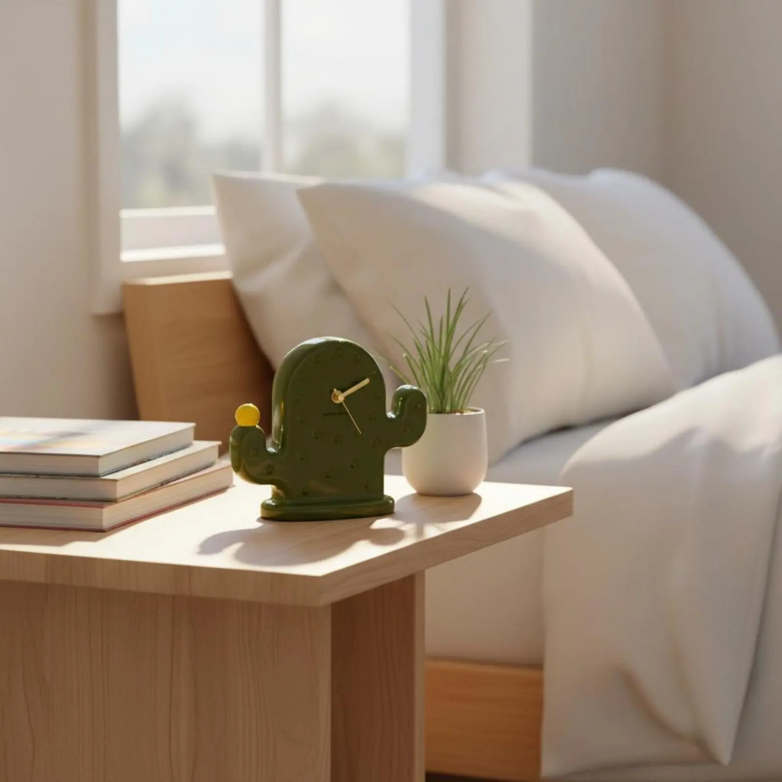 Ceramic Cactus Desk Timepiece Noiseless Movement Green Novelty Table Timepiece Timekeeping Device Playful Decor for Bedroom
Ceramic Cactus Desk Timepiece Noiseless Movement Green Novelty Table Timepiece Timekeeping Device Playful Decor for Bedroom