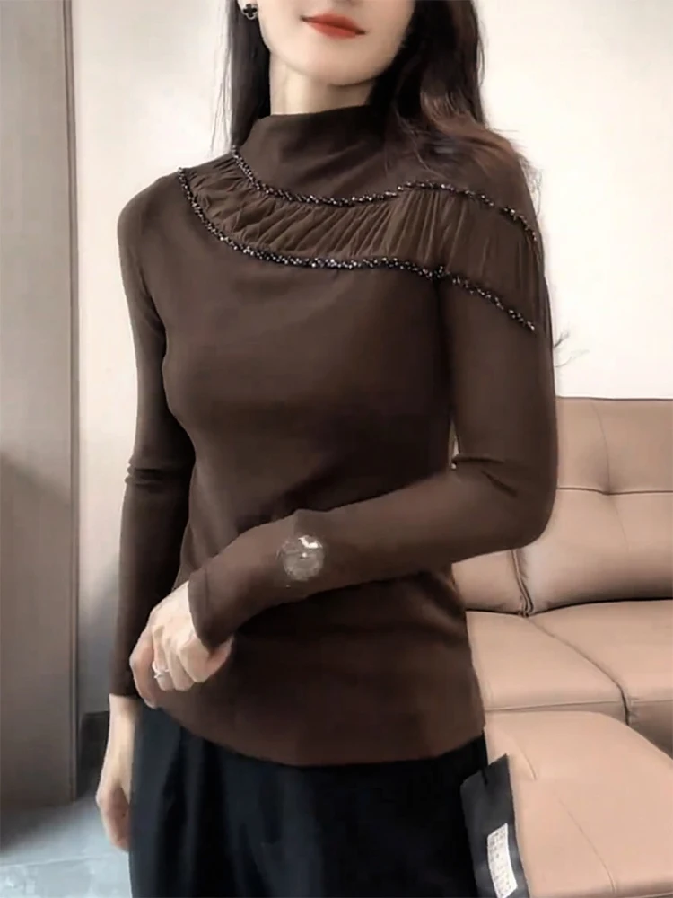 Design Sense Splice f High Collar Knitted Sweater Autumn Winter New Sle plus Size Ele Slimming Versatile Top
Design Sense Splice f High Collar Knitted Sweater Autumn Winter New Sle plus Size Ele Slimming Versatile Top