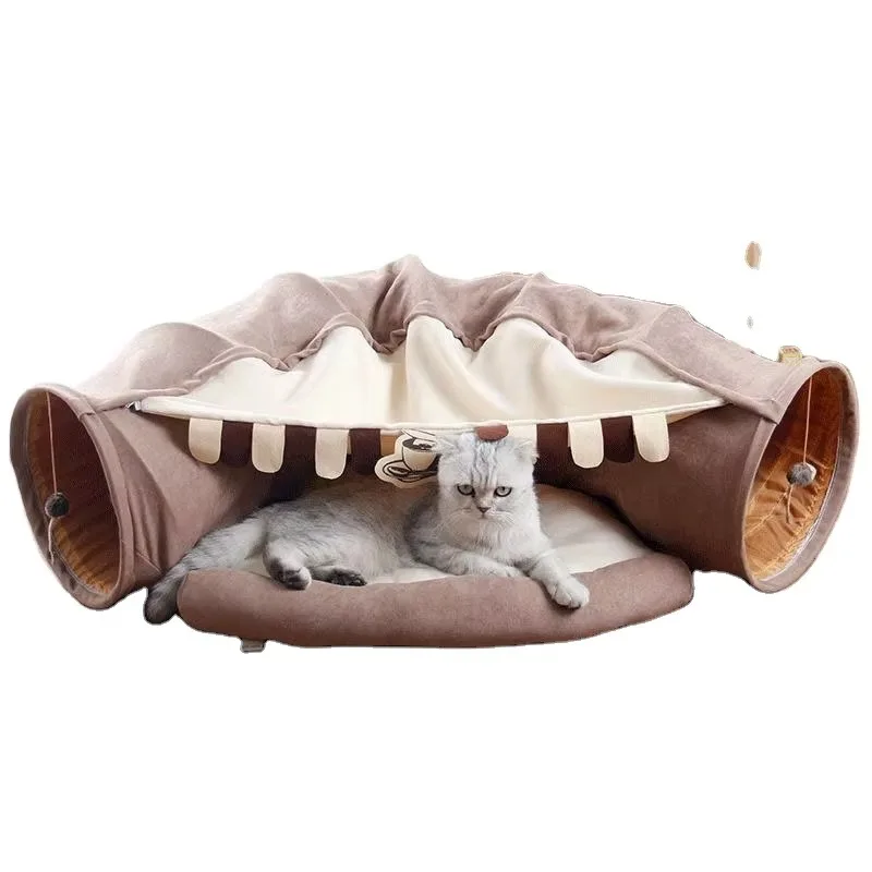 Custom Wholesale Foldable Cat Accessories Soft Plush Nest Indoor Pet Supplies Interactive Play Toy Felt CatTunnel Tubes Bed
Custom Wholesale Foldable Cat Accessories Soft Plush Nest Indoor Pet Supplies Interactive Play Toy Felt CatTunnel Tubes Bed