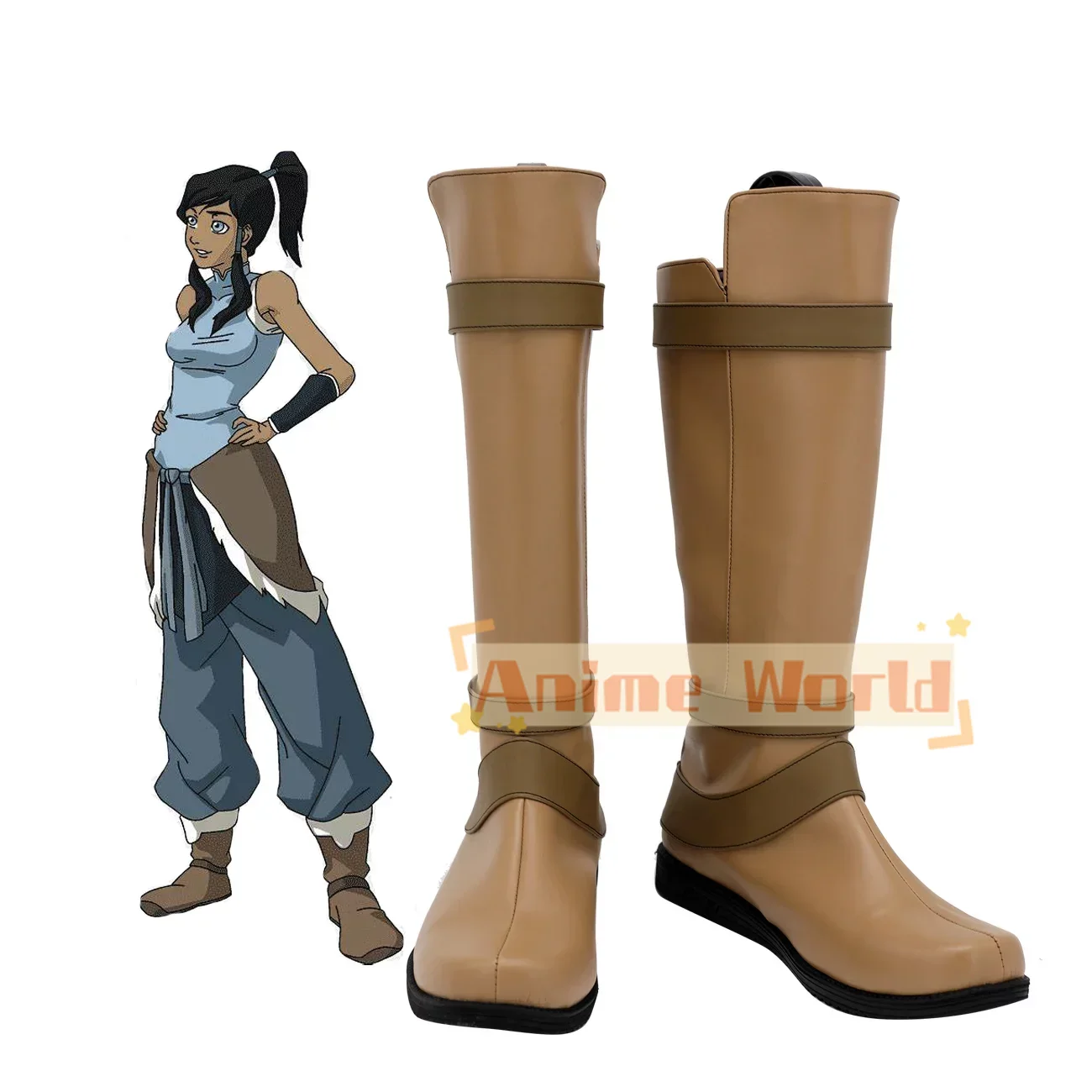 Коричневые кожаные ботинки для косплея Korra, изготовленные на заказ, любого размера для унисекс
Коричневые кожаные ботинки для косплея Korra, изготовленные на заказ, любого размера для унисекс