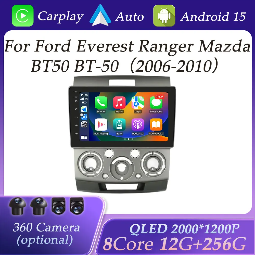 GPS Navi for Ford Fverest Ranger Mazda BT50 BT-50 2006 - 2010 Carplay Car Radio Video Multimedia Player DSP Stereo QLED Screen
GPS Navi for Ford Fverest Ranger Mazda BT50 BT-50 2006 - 2010 Carplay Car Radio Video Multimedia Player DSP Stereo QLED Screen