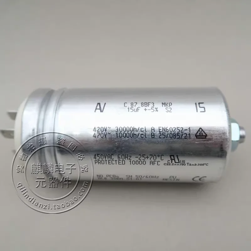 Imported AC starter capacitor AV Arcotronics C.87.8BF3 MKP 15UF 420V-470V
Imported AC starter capacitor AV Arcotronics C.87.8BF3 MKP 15UF 420V-470V