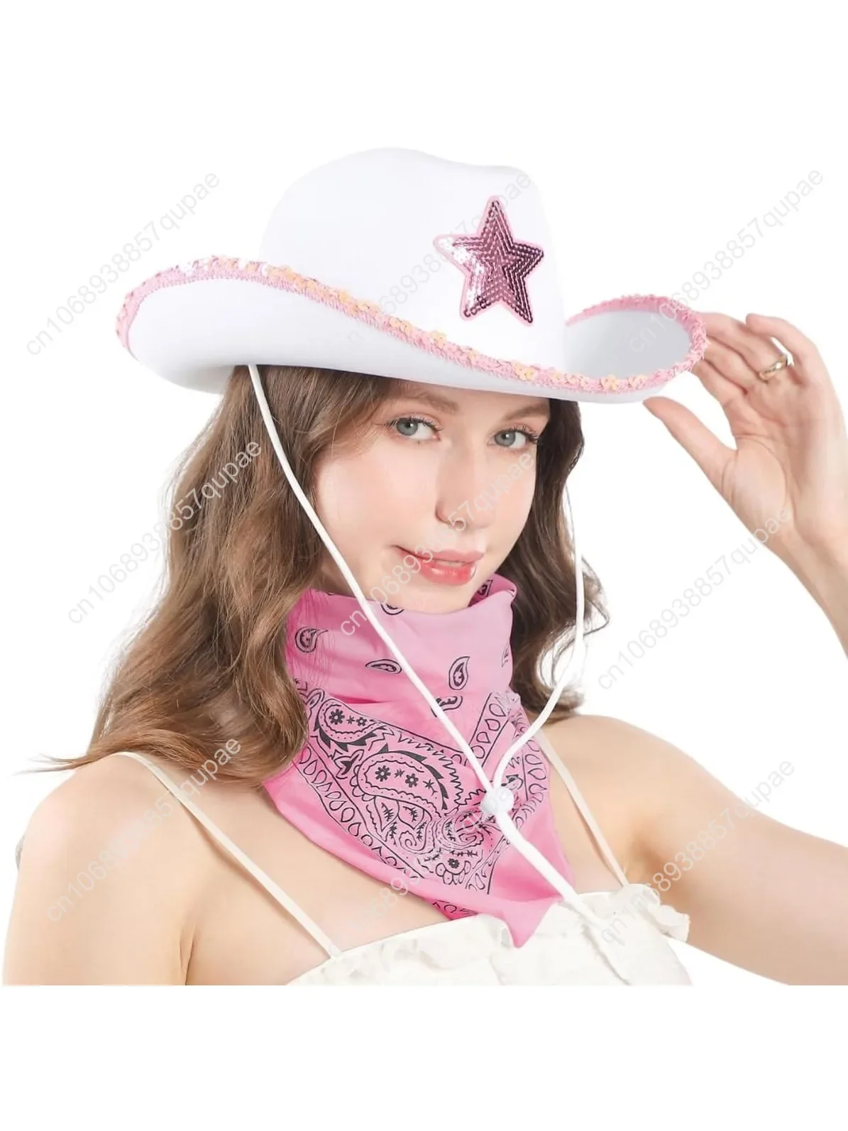 Cowgirl Hat with Bandana - Cowboy Hat for Women and Teens, Fun Cow Girl Hat, Wild West Cowgirl Costume
Cowgirl Hat with Bandana - Cowboy Hat for Women and Teens, Fun Cow Girl Hat, Wild West Cowgirl Costume