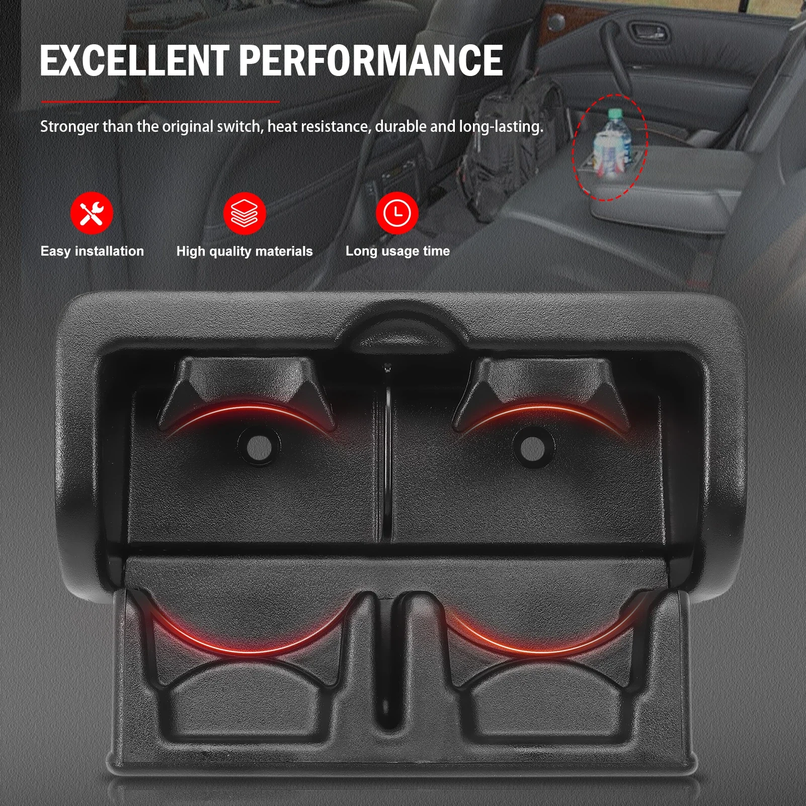 Car Console Cup Holder Rear Seat for 2012 2013 QX56 2014-2018 QX80 2017-2019 Armada 88741-1LK3D 887411LK3D
Car Console Cup Holder Rear Seat for 2012 2013 QX56 2014-2018 QX80 2017-2019 Armada 88741-1LK3D 887411LK3D