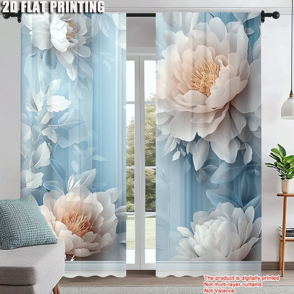 2Pcs Classic Floral Print Window Curtains Polyester Material Machine Washable Artistic Plant Flower Design Rod Pocket Design For
2Pcs Classic Floral Print Window Curtains Polyester Material Machine Washable Artistic Plant Flower Design Rod Pocket Design For