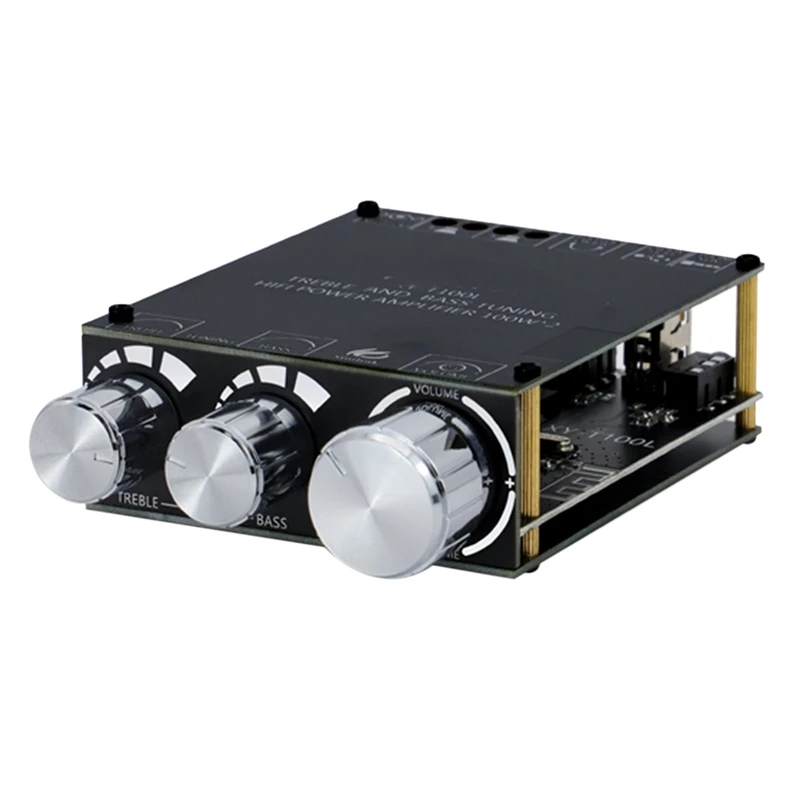 Bluetooth 5.0 100W+100W Power Subwoofer Amplifier Board 2.1 Channel Class D Home Audio Stereo Equalizer Amp XY-T100L-AD03
Bluetooth 5.0 100W+100W Power Subwoofer Amplifier Board 2.1 Channel Class D Home Audio Stereo Equalizer Amp XY-T100L-AD03
