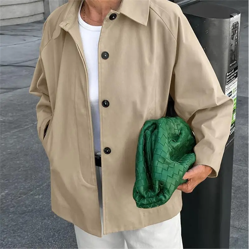 Khaki Casual Loose Jaet Coat Casual Workwear Sle Long Sve Faionable Women's Outerwear Spring 2025 PU Material
Khaki Casual Loose Jaet Coat Casual Workwear Sle Long Sve Faionable Women's Outerwear Spring 2025 PU Material