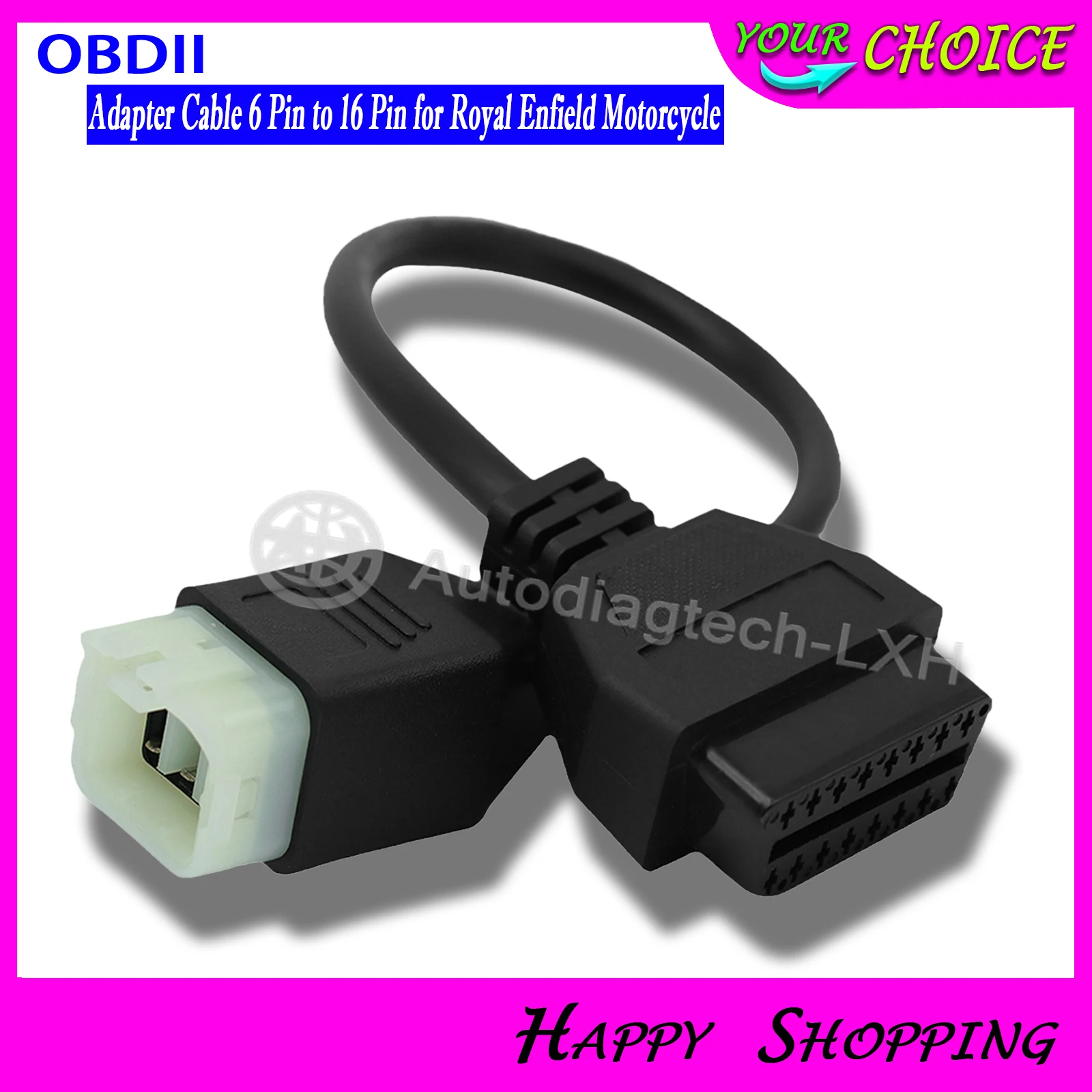 OBD2 Adapter Cable 6 Pin to 16 Pin for Royal Enfield Motorcycle Compatible with Interceptor 650/Continental GT 650 Himalayan 41
OBD2 Adapter Cable 6 Pin to 16 Pin for Royal Enfield Motorcycle Compatible with Interceptor 650/Continental GT 650 Himalayan 41
