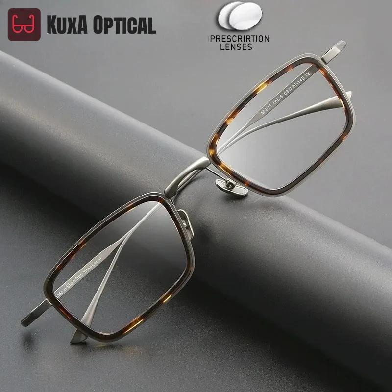 KUXA Tortoiseshell Acetate Vintage Eyewear Prescription Glasses Myopia Hyperopia Lenses Optical Eyeglasses Photochromic Recipe
KUXA Tortoiseshell Acetate Vintage Eyewear Prescription Glasses Myopia Hyperopia Lenses Optical Eyeglasses Photochromic Recipe
