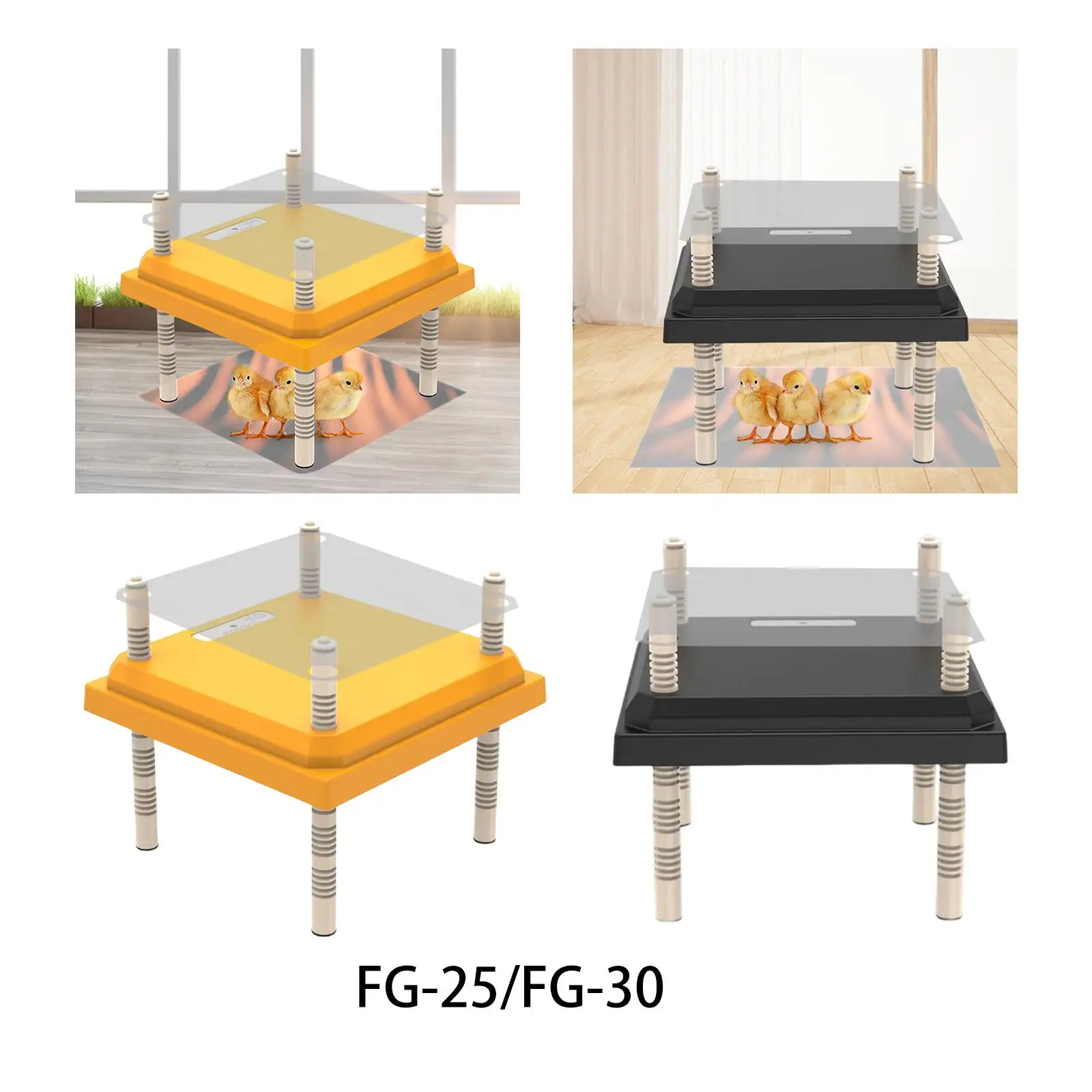 Регулируемый нагреватель для клеток для цыплят, пластиковая нагревательная пластина, грелка для выращивания птенцов, инкубатор для домашней птицы
Регулируемый нагреватель для клеток для цыплят, пластиковая нагревательная пластина, грелка для выращивания птенцов, инкубатор для домашней птицы