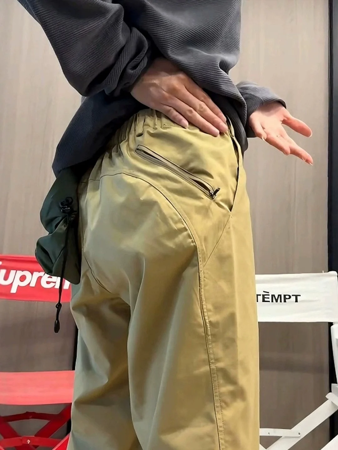 Khaki Outdoor Work Trousers Men's Autumn High Waist Straight Leg ell Jaet Pants Waterproof Casual Pants Faion Brand
Khaki Outdoor Work Trousers Men's Autumn High Waist Straight Leg ell Jaet Pants Waterproof Casual Pants Faion Brand