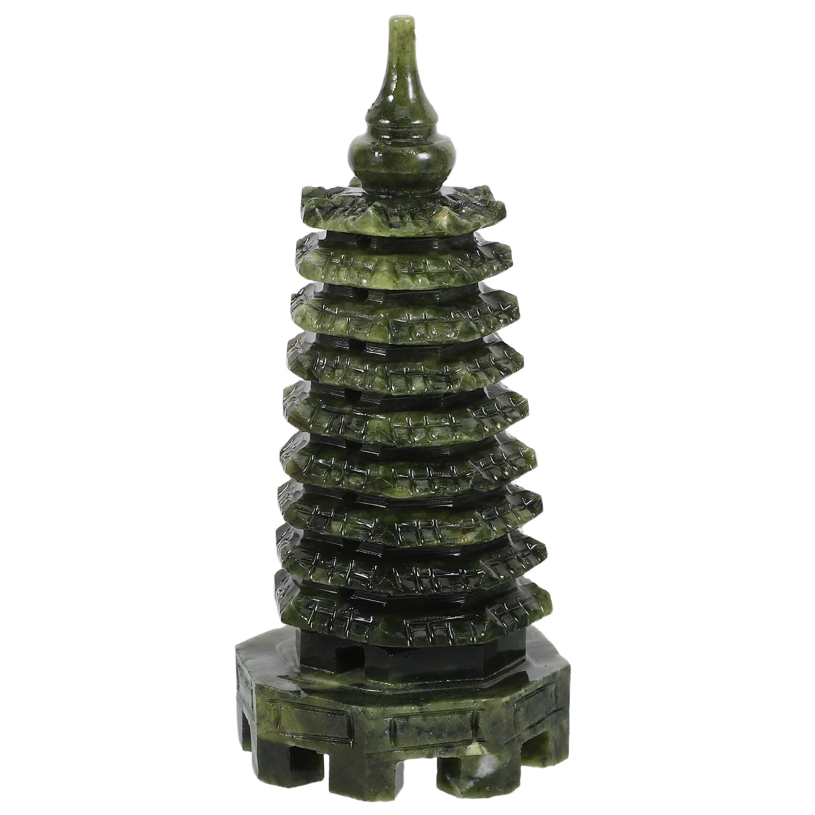 Wenchang Pagoda Handcarved Jade Statue Mini Decor Green Home Office Garden Ornament Building Models Traditional
Wenchang Pagoda Handcarved Jade Statue Mini Decor Green Home Office Garden Ornament Building Models Traditional