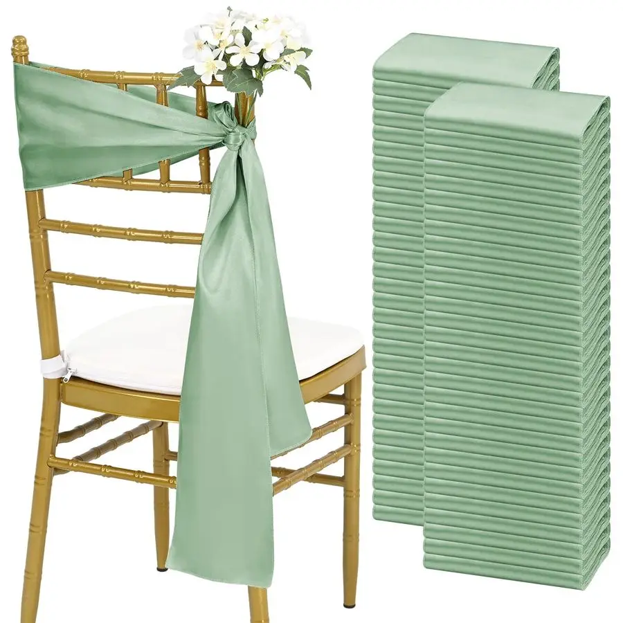 60 PCS Satin Chair Sashes, Bows Designed ChairSashes, 7x78 inch Chair Sashes for Aisle Decorations Universal Chairs Cover Decora
60 PCS Satin Chair Sashes, Bows Designed ChairSashes, 7x78 inch Chair Sashes for Aisle Decorations Universal Chairs Cover Decora