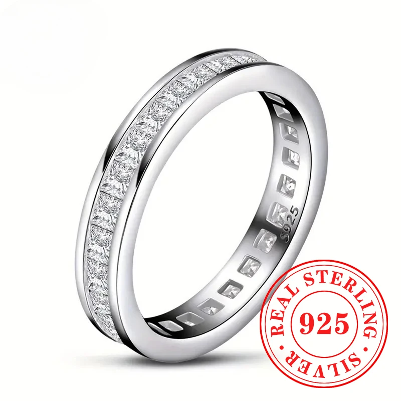 Huitan Simple Stylish Rings with Sparkling CZ 925 Sterling Silver Trendy Charms Accessory for Women Versatile Jewelry for Party
Huitan Simple Stylish Rings with Sparkling CZ 925 Sterling Silver Trendy Charms Accessory for Women Versatile Jewelry for Party