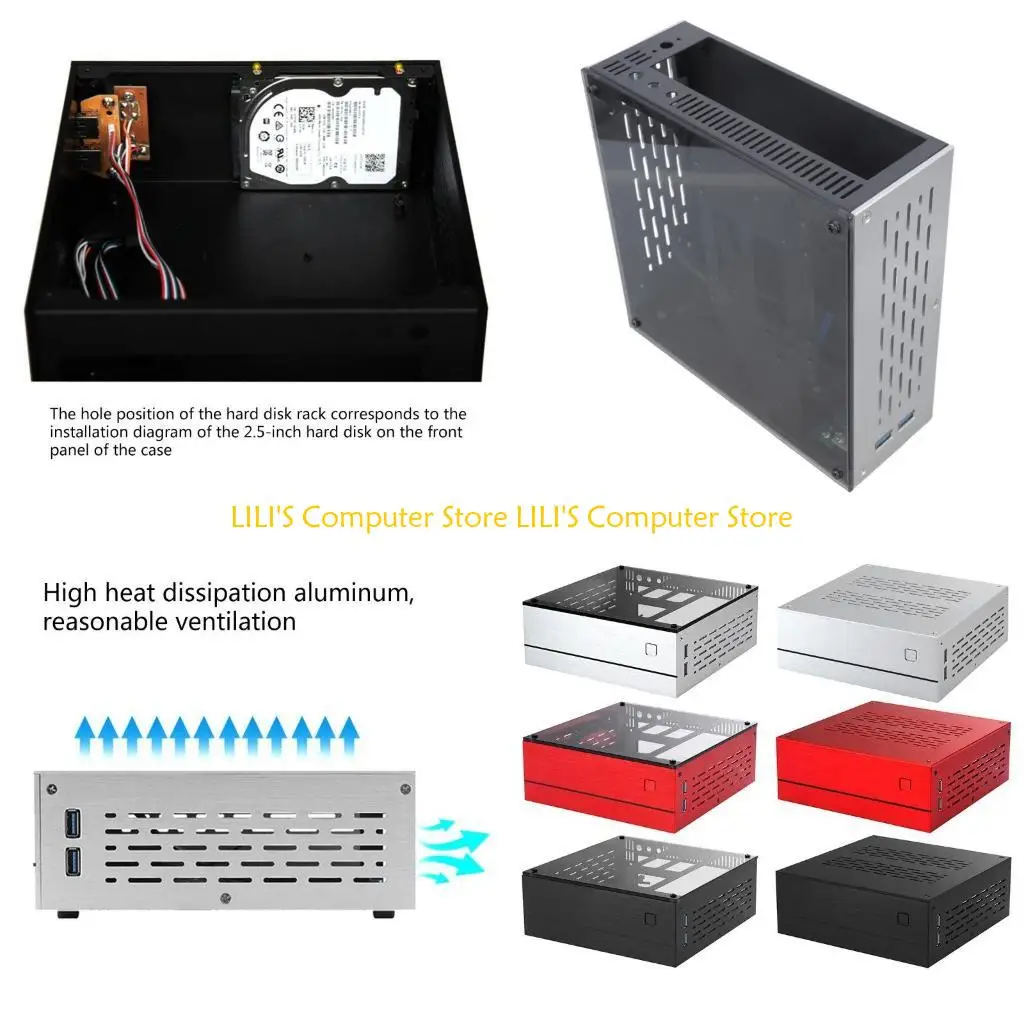 A52B B01 Mini ITX Computer for Case Chassis Aluminum/Glass Briefcase Desktop PC Enclo
A52B B01 Mini ITX Computer for Case Chassis Aluminum/Glass Briefcase Desktop PC Enclo