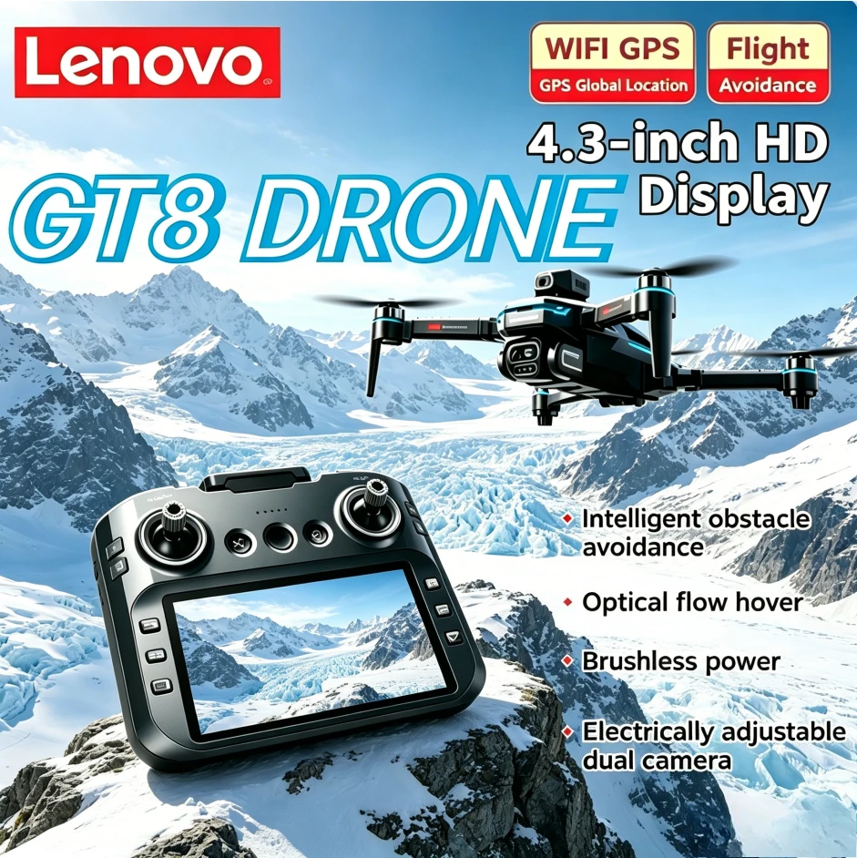 Lenovo GT8 RC Drone GPS 8K HD 5G WIFI FPV Foldable Quadcopter Brushless Motor Optical Flow Hover Professional Aerial Photography
Lenovo GT8 RC Drone GPS 8K HD 5G WIFI FPV Foldable Quadcopter Brushless Motor Optical Flow Hover Professional Aerial Photography
