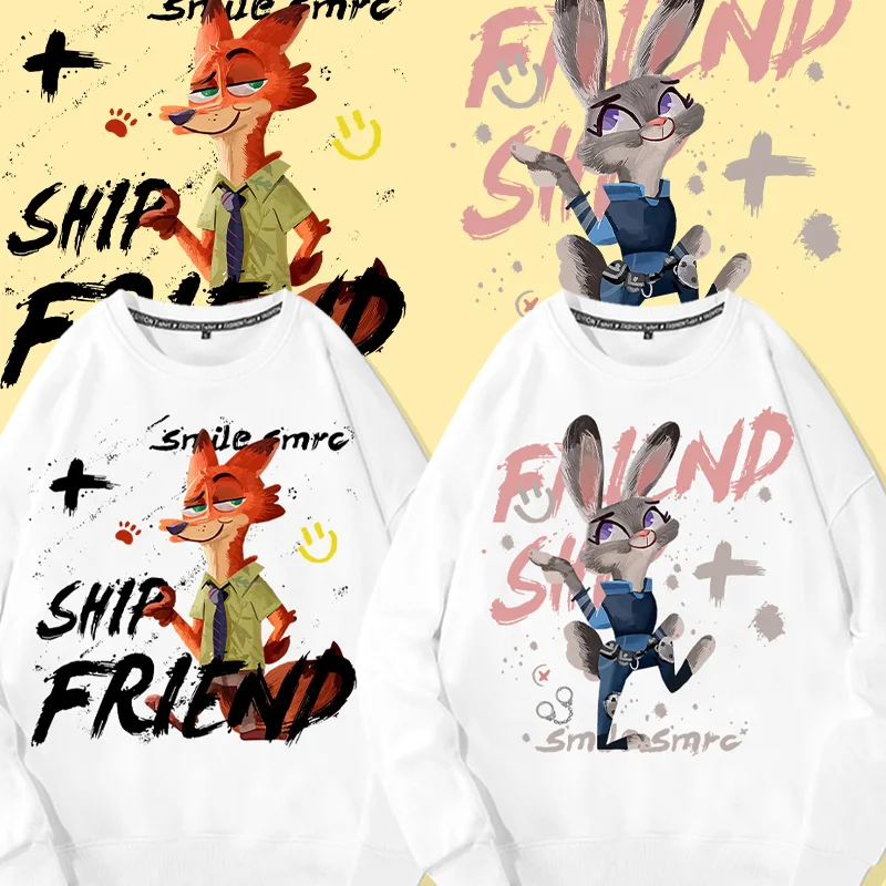 Zootopia collaboration hoodie women's round neck autumn Disney Judy and Nick couple jacket lightning clothes
Zootopia collaboration hoodie women's round neck autumn Disney Judy and Nick couple jacket lightning clothes